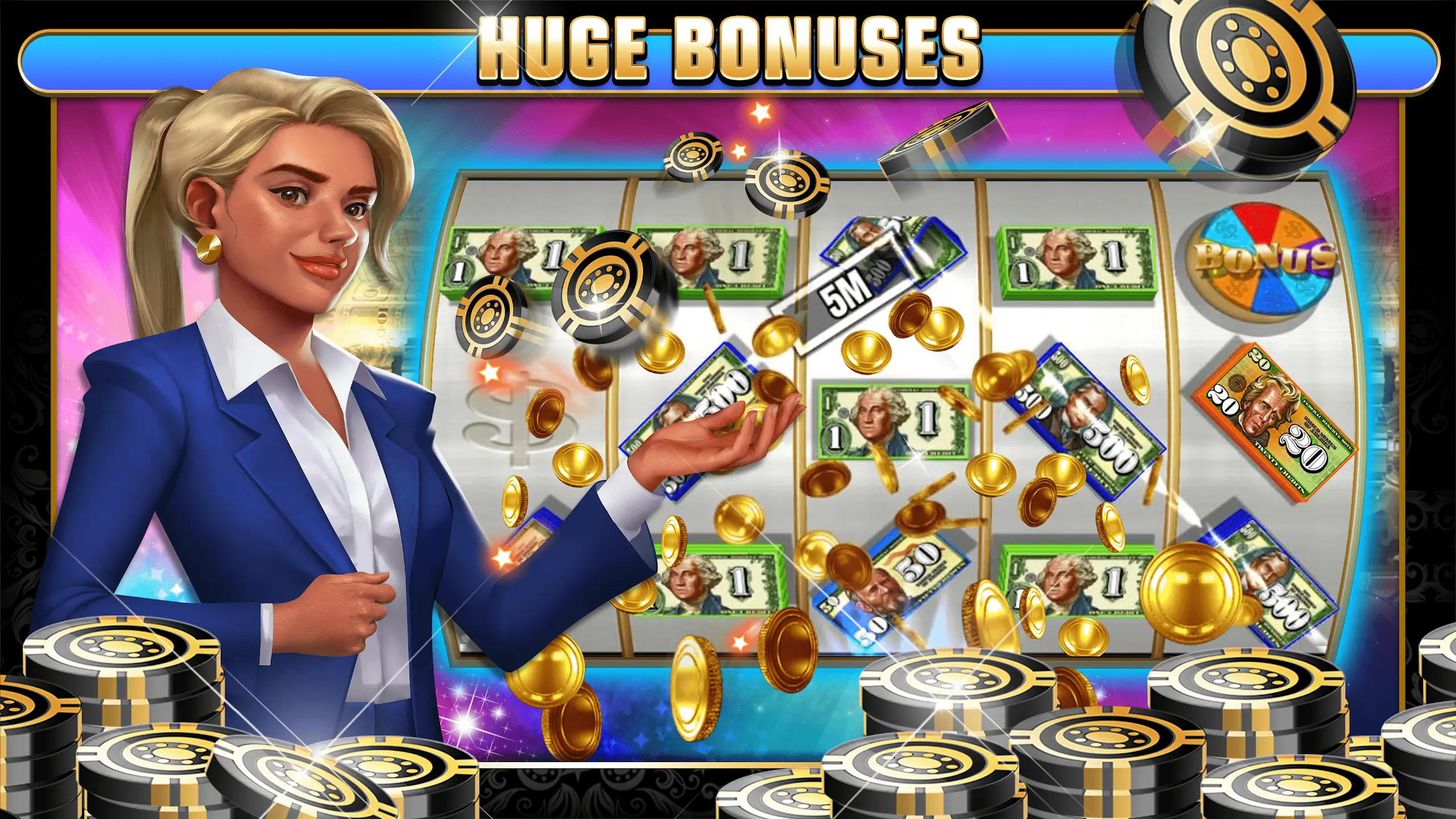 Slingo Casino daily bonus wheel